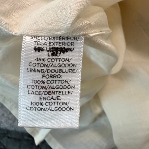 Women's Ann Taylor Loft Linen Blend and Lace Cream Sundress Size 2 NEW - Picture 4 of 9